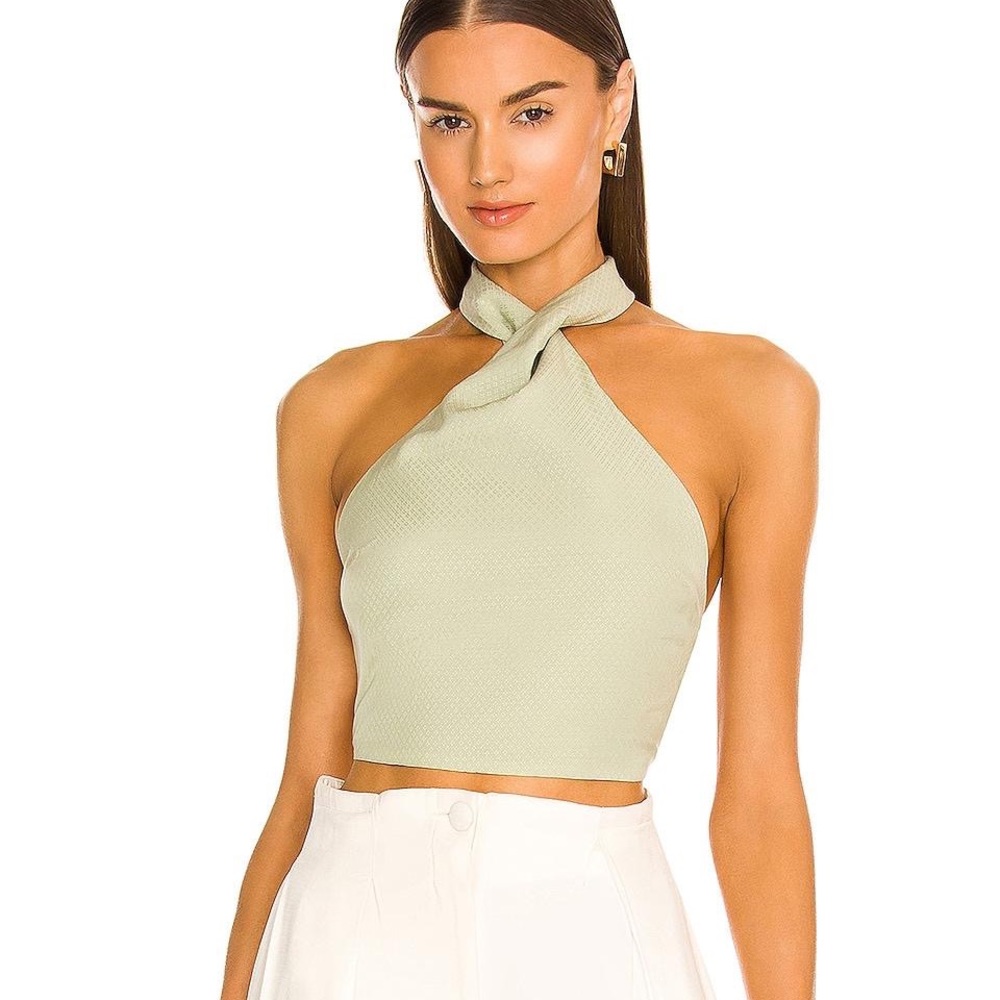 Atoir Ynette Crop Top in Fog Green XS